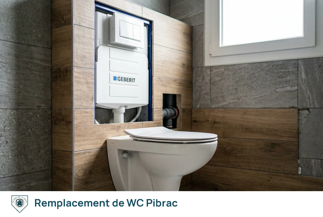 Remplacement de WC à Pibrac