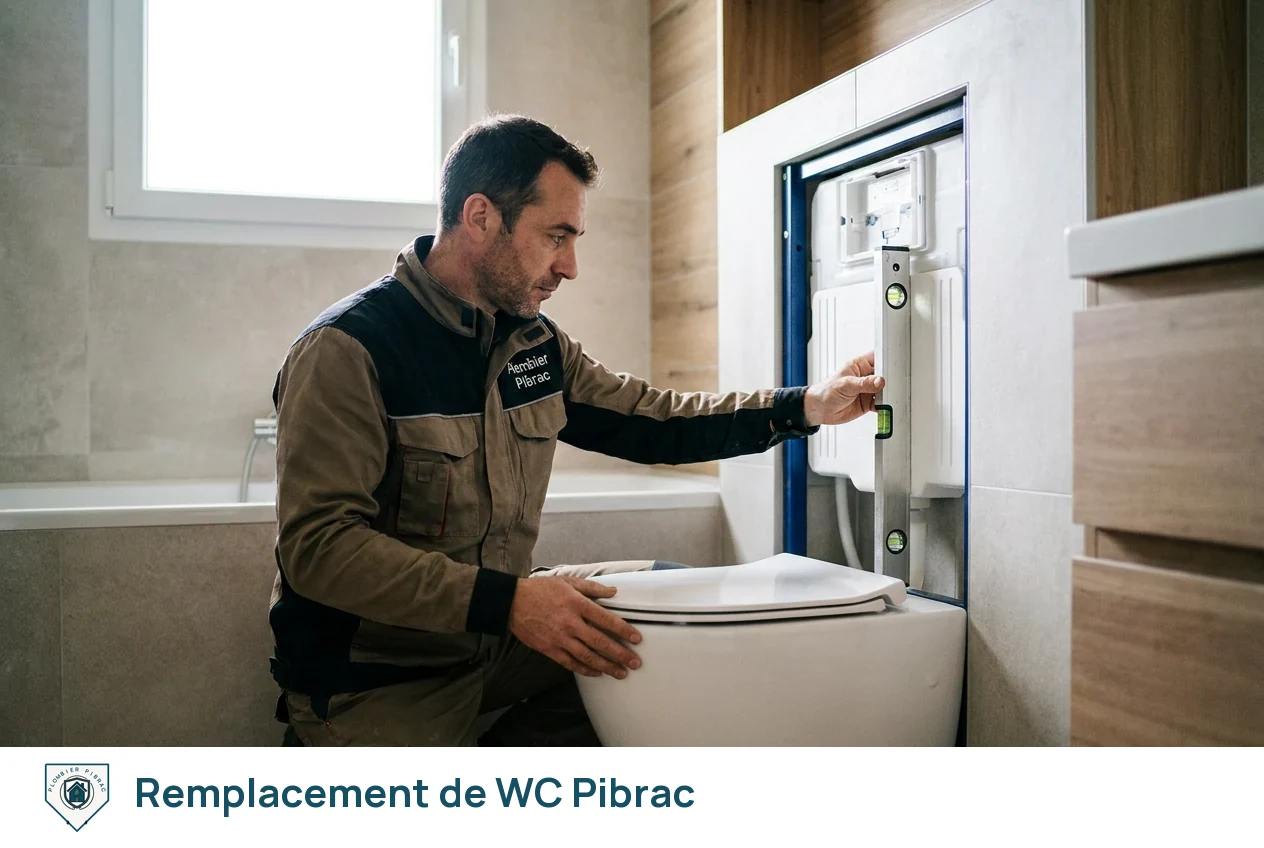 Remplacement de WC à Pibrac